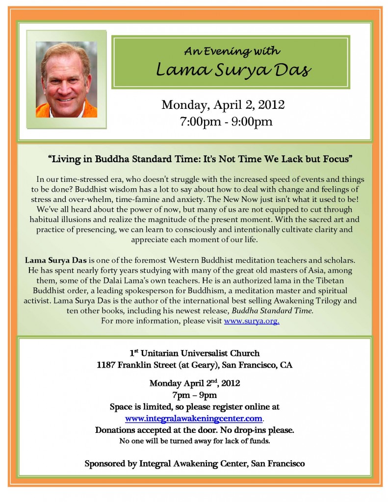 PDF IntegralAwakening SF 4 2 12 791x1024 Lama Surya Das in San Franciso, April 2, 2012